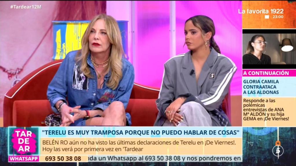 Belén Rodríguez y Gloria Camila, en 'Tardear'