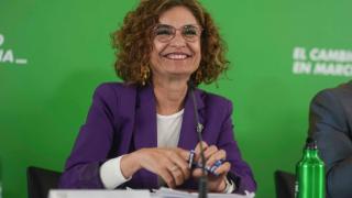 María Jesús Montero en un acto del PSOE de Andalucía celebrado este lunes.