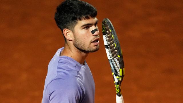 Carlos Alcaraz, durante el Masters 1.000 de Roma