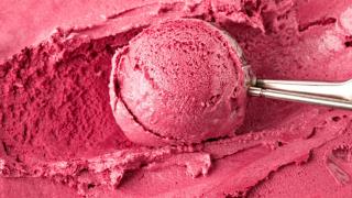 Helado de fresas