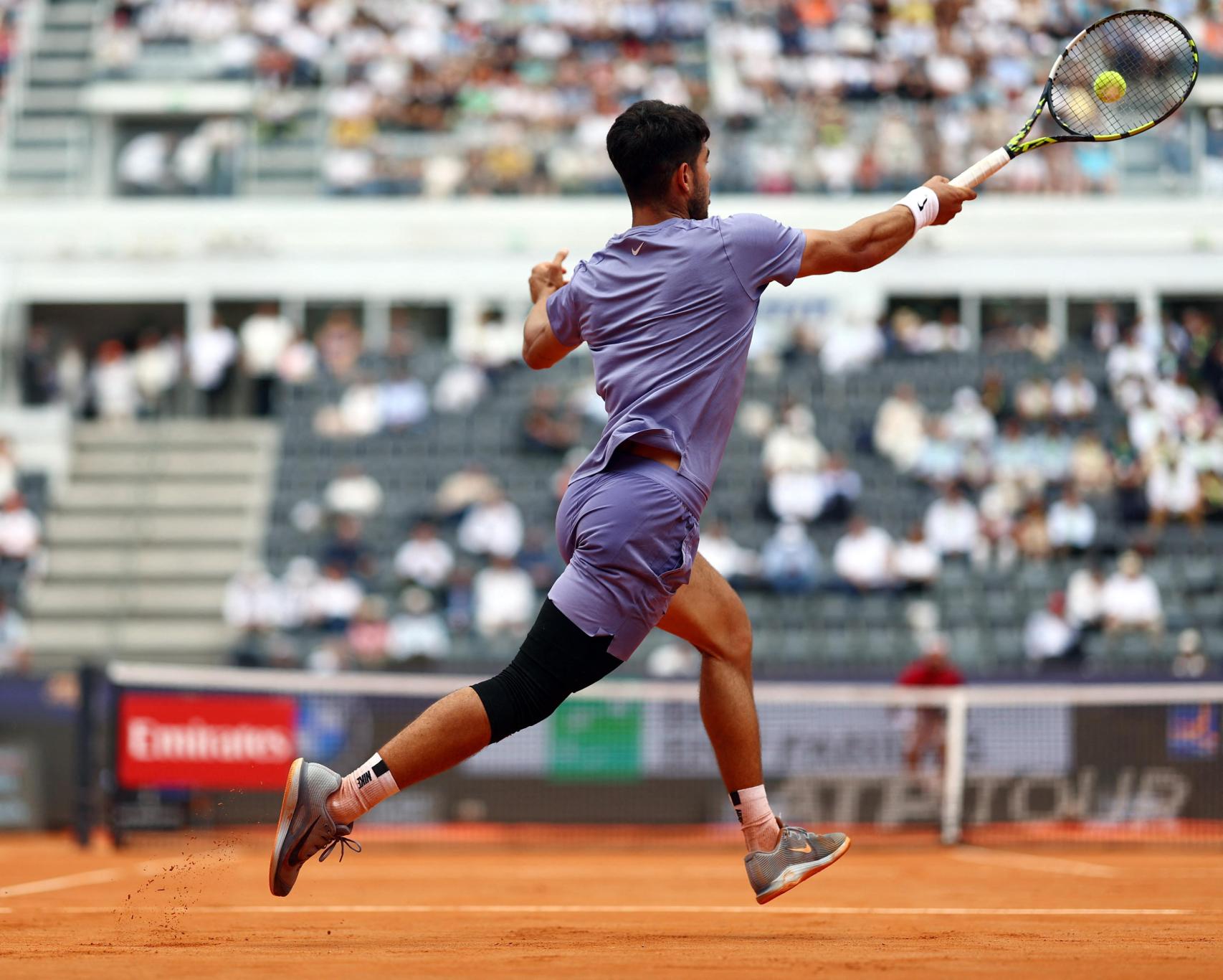 Carlos Alcaraz, en el Masters 1.000 de Roma