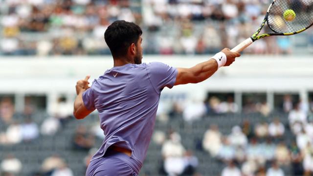 Carlos Alcaraz, en el Masters 1.000 de Roma