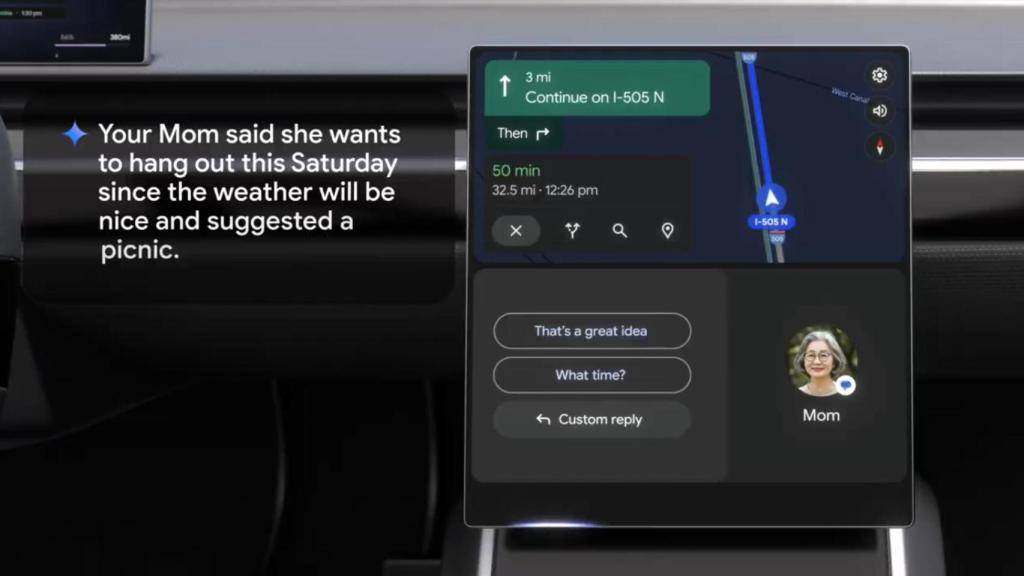 Gemini in Android Auto