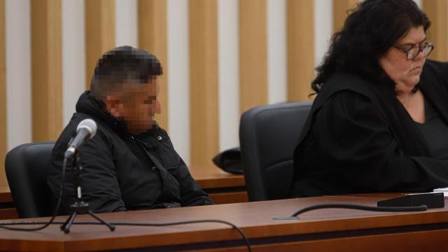 El acusado, en el juicio.