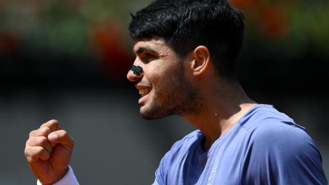 Carlos Alcaraz, en el Masters 1.000 de Roma