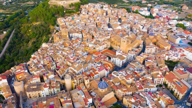 Vista aérea de Segorbe (castellón). Turisme CV