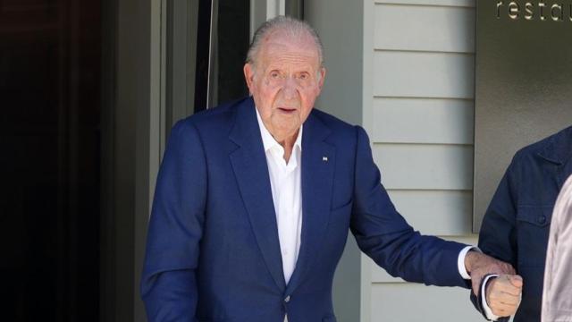 El rey Juan Carlos este miércoles en Sanxenxo.