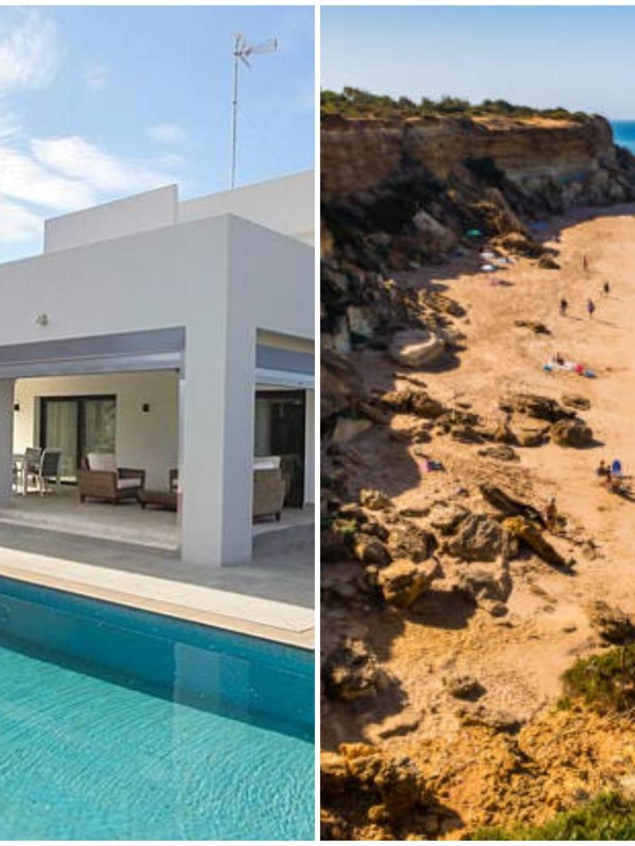 La villa de Roche y sus calas, en Conil de la Frontera (Cádiz).