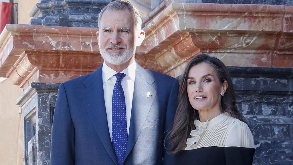 Felipe y Letizia, en un acto en Murcia en febrero pasado.