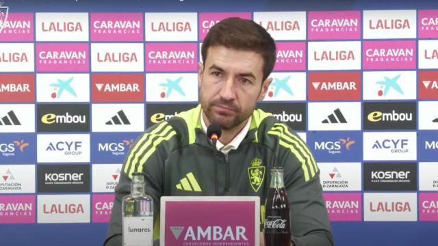 Gabi en rueda de prensa.