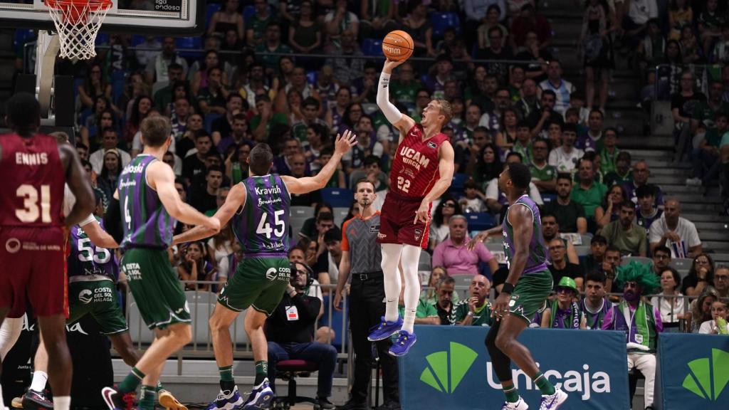 Momento del Unicaja vs. UCAM Murcia de la Liga Endesa