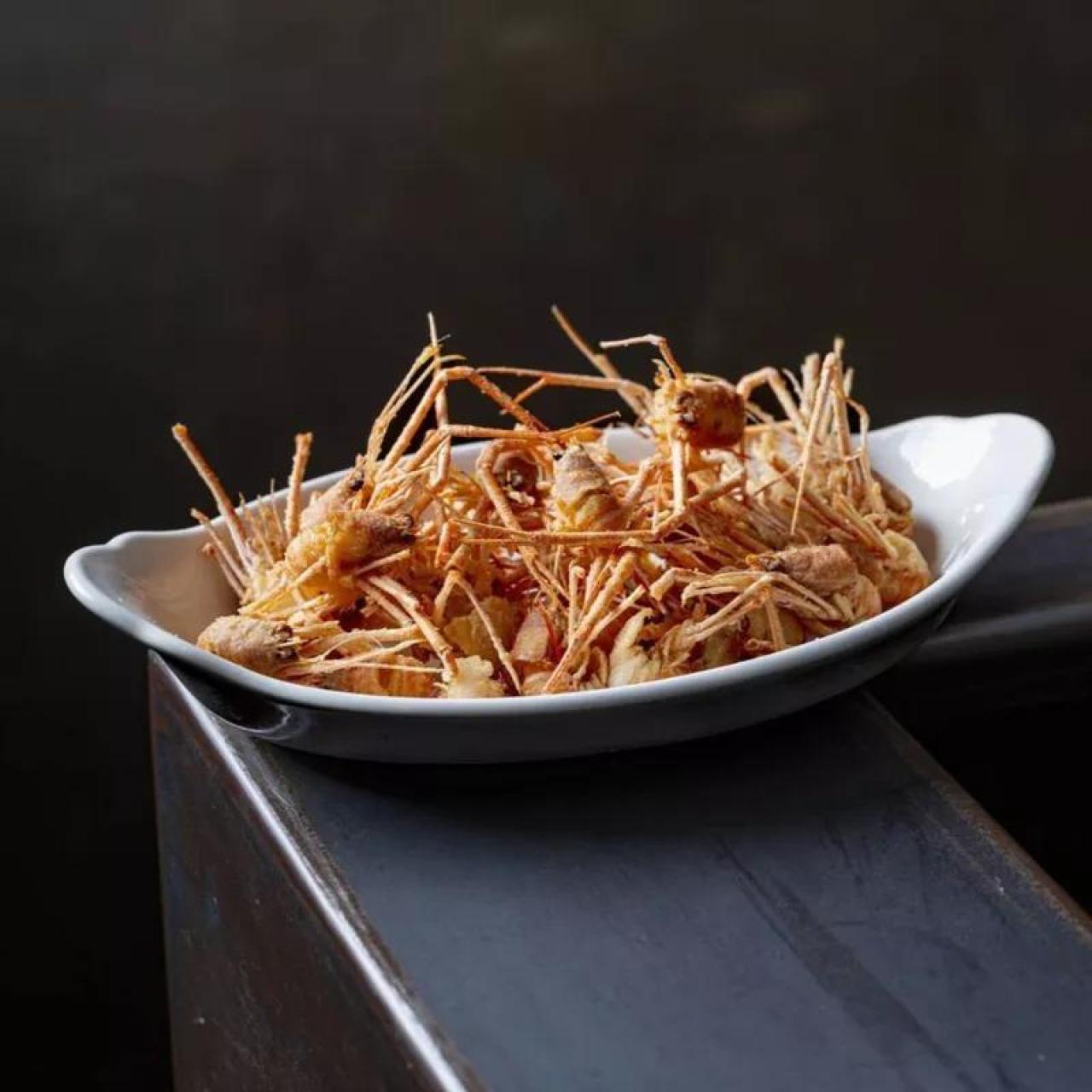 Garrapatas de mar fritas.