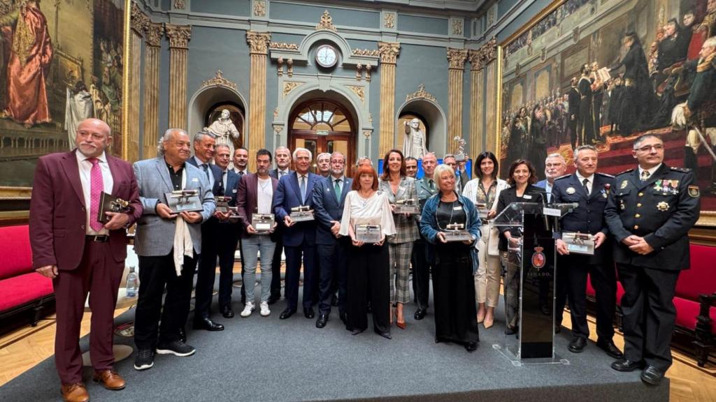 Los premiados por el Observatorio de los Derechos Humanos de España.
