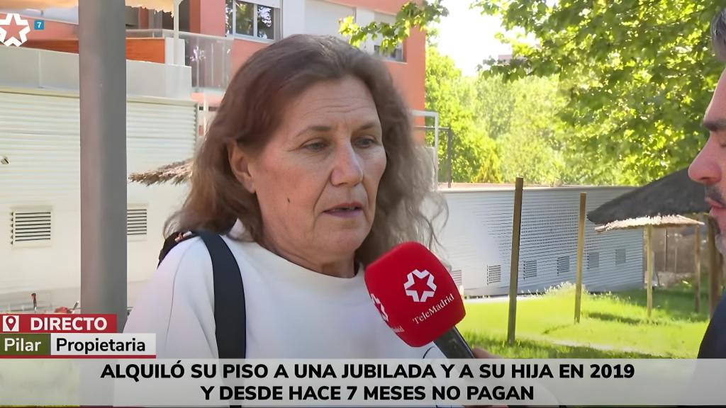 Pilar, propietaria de un piso con una 'inquiokupa' desde hace siete meses.