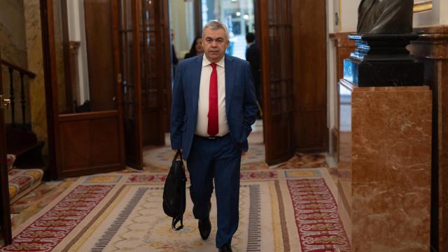 El secretario de Organización del PSOE, Santos Cerdán, en el Congreso de los Diputados.