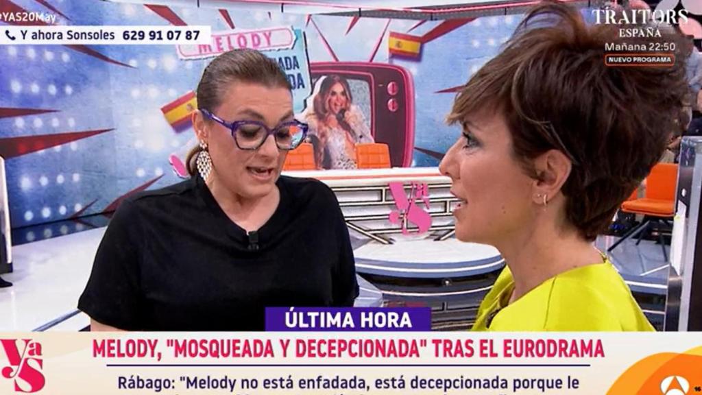 Lorena Vázquez habla con el entorno de Melody.