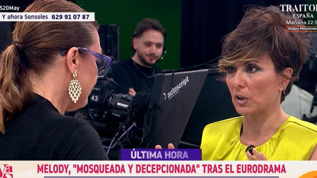 Sonsoles Ónega hablando de Melody en 'Y ahora Sonsoles'.