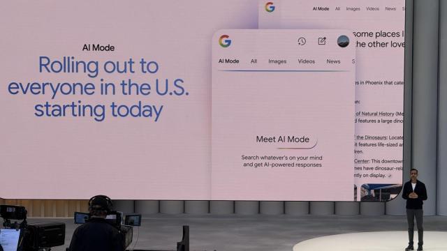 El buscador de Google, con Modo IA, presentado por Sundar Pichai, CEO de Google.