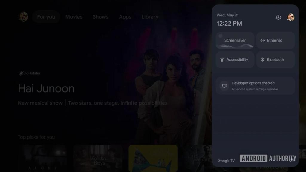 Google TV with Android 16