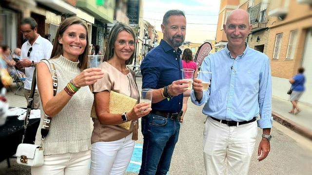 Los cuatro concejales de Vox en Valencia. EE