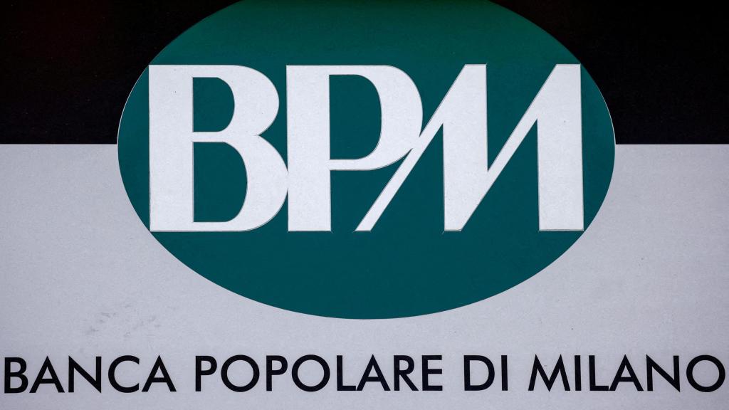 Un logo de Banca Popolare di Milano (BPM).