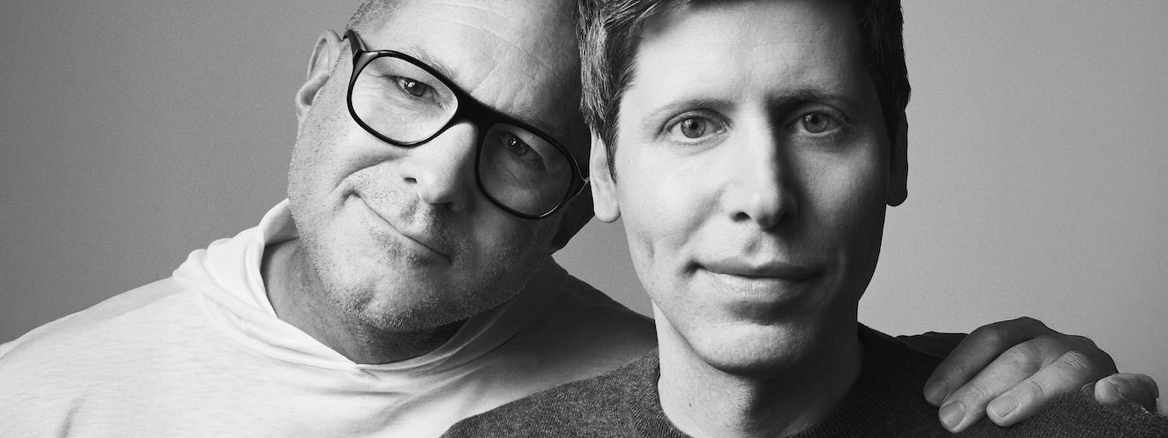 Jony Ive (a la izquierda) y Sam Altman (a la derecha).