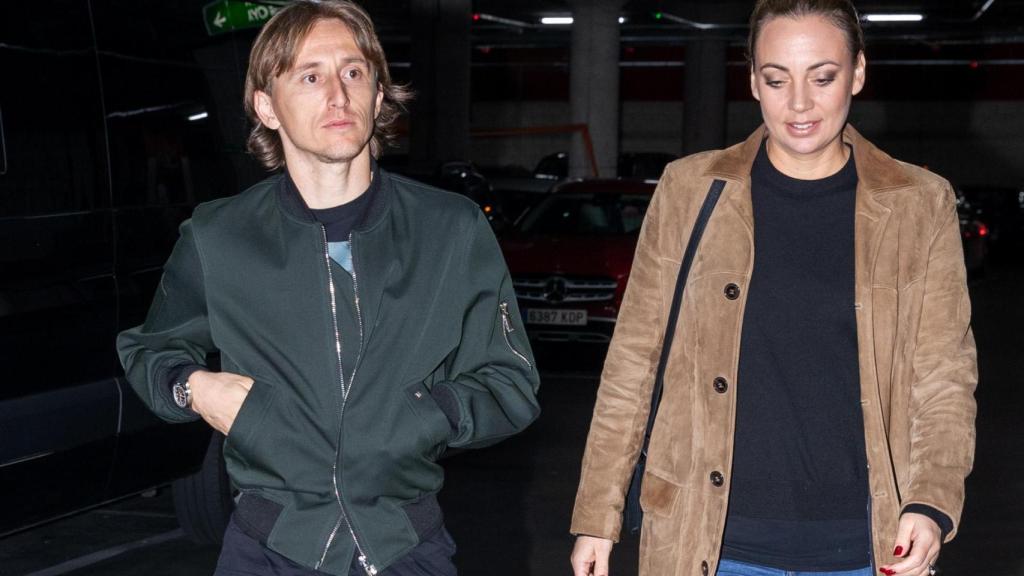 Luka Modric y Vanja Bosníc, en una fotografía de 2019 en Madrid.