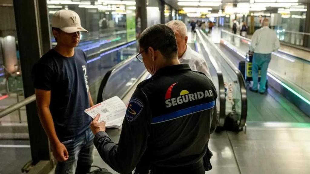 Indigentes en Barajas.