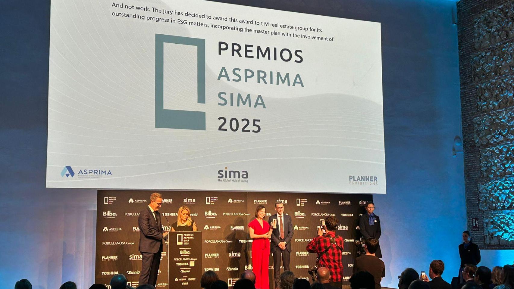 TM Grupo Inmobiliario, reconocida como Empresa con Mejor Progreso ESG en los Premios ASPRIMA-SIMA 2025.