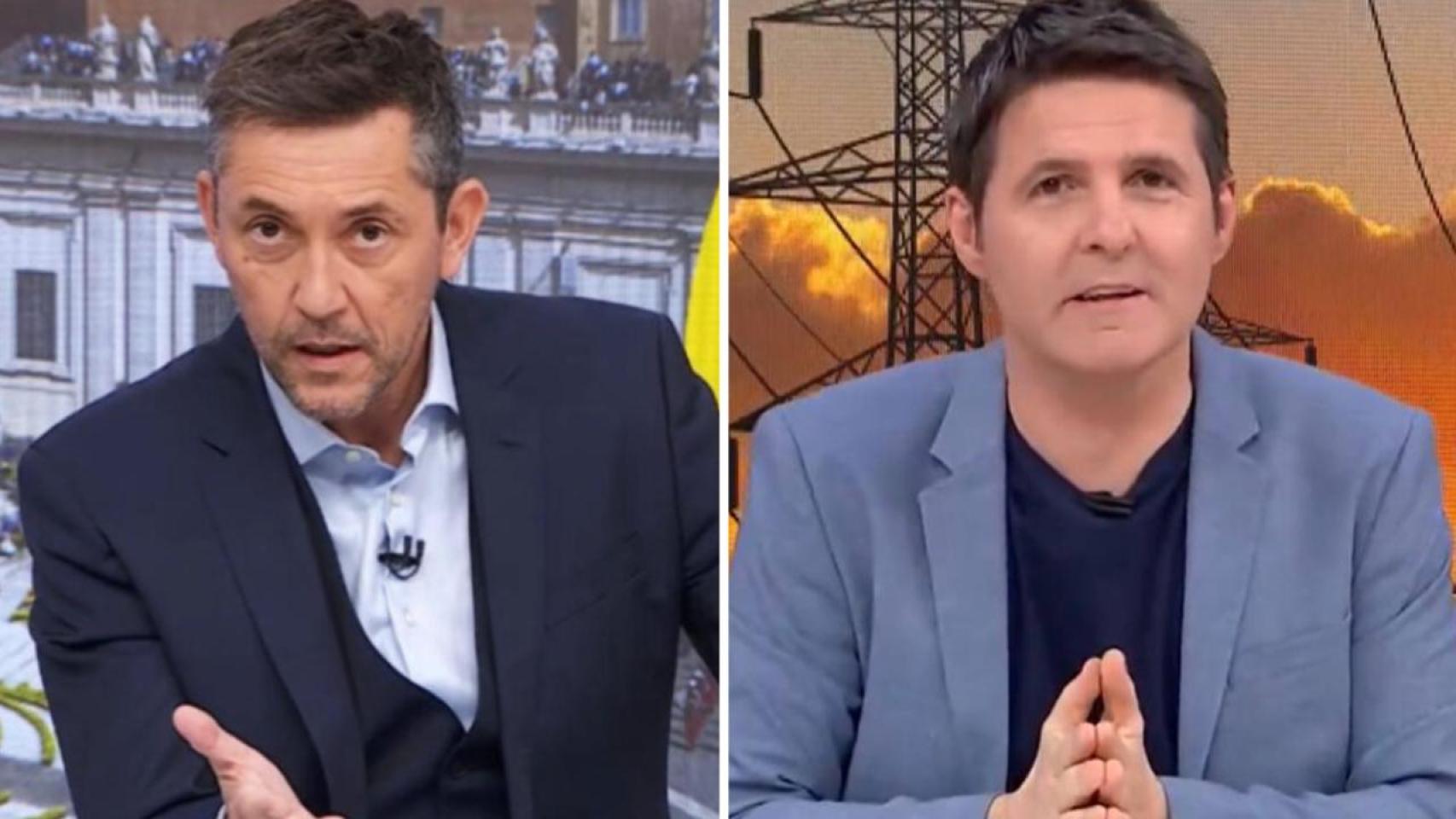 Javier Ruiz y Jesús Cintora, en un fotomontaje de BLUPER.