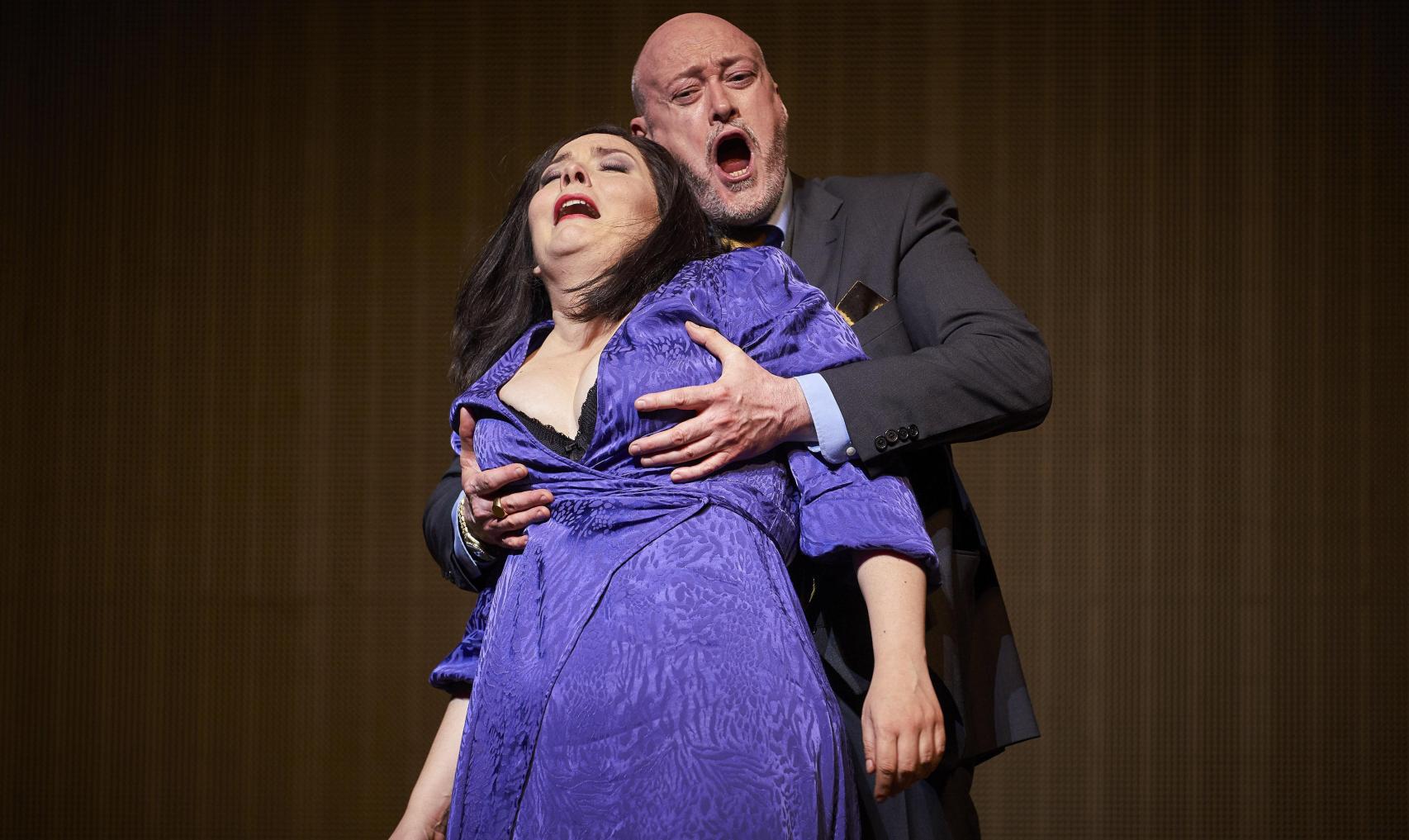 Xavier Sabata y Julie Fuchs durante una de las escenas de la ópera. Foto: David Ruano
