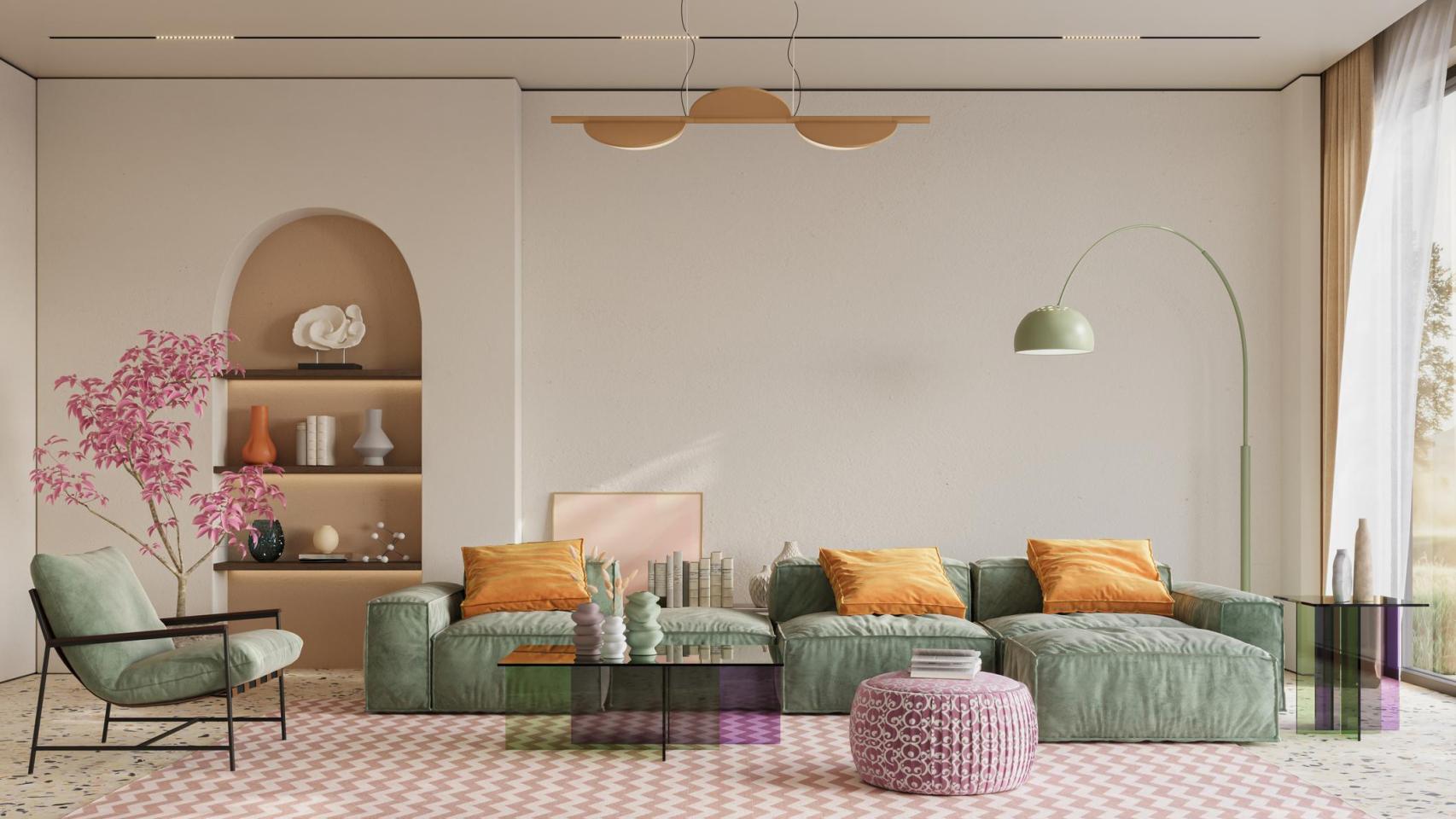 La tendencia 'dopamine decor' en 2025.
