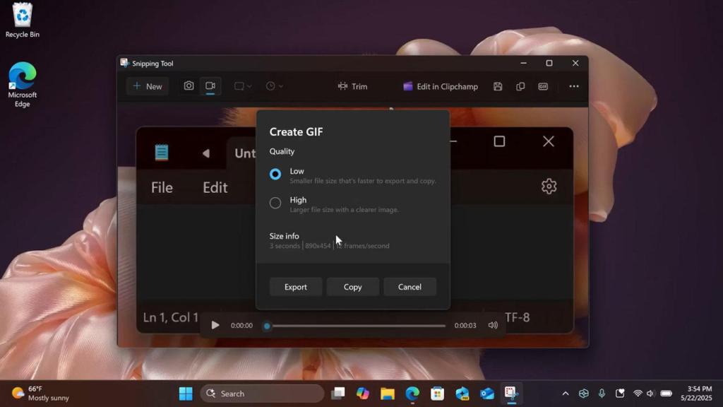 Creación de gifs animados en Windows 11