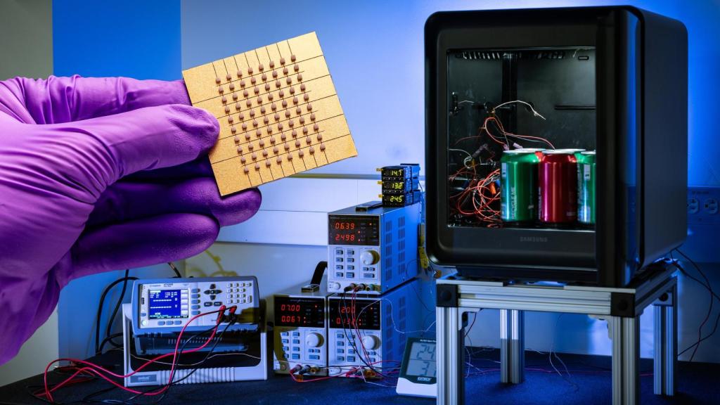 Una muestra del nuevo material termoeléctrico