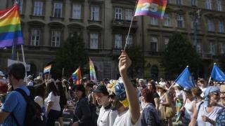Imagen de archivo del desfile del orgullo gay en el centro de Budapest, Hungría.