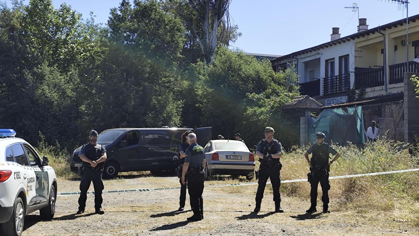 Lugar de Aldeanueva del Camino donde ha tenido lugar el crimen.