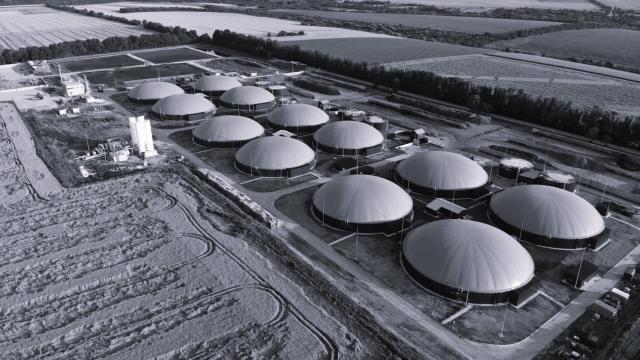 Una instalación de biometano.