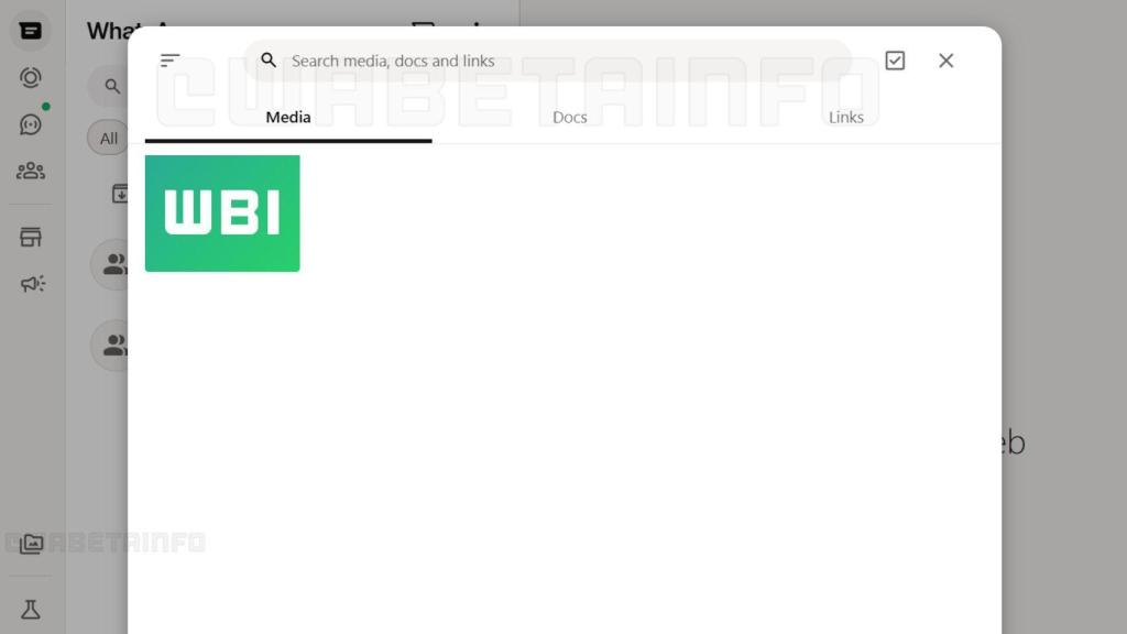 The new WhatsApp Web file section