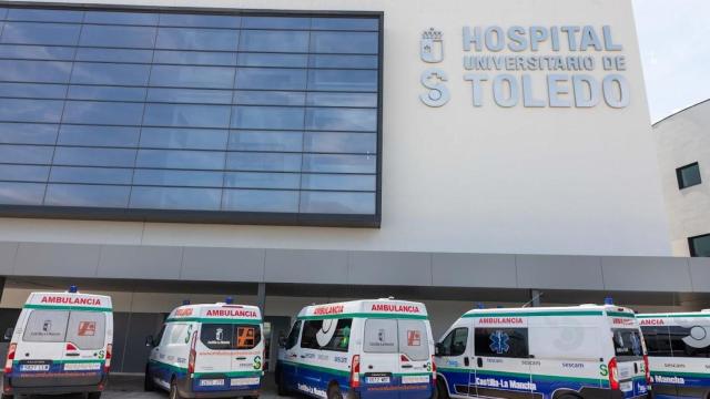Uno de los accesos al Hospital Universitario de Toledo.