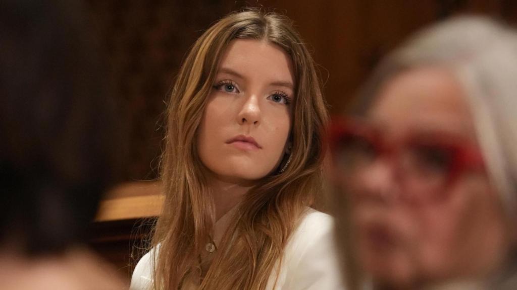 Carmen Thyssen, una de las gemelas de la baronesa Thyssen, en un acto en Barcelona en diciembre de 2024.