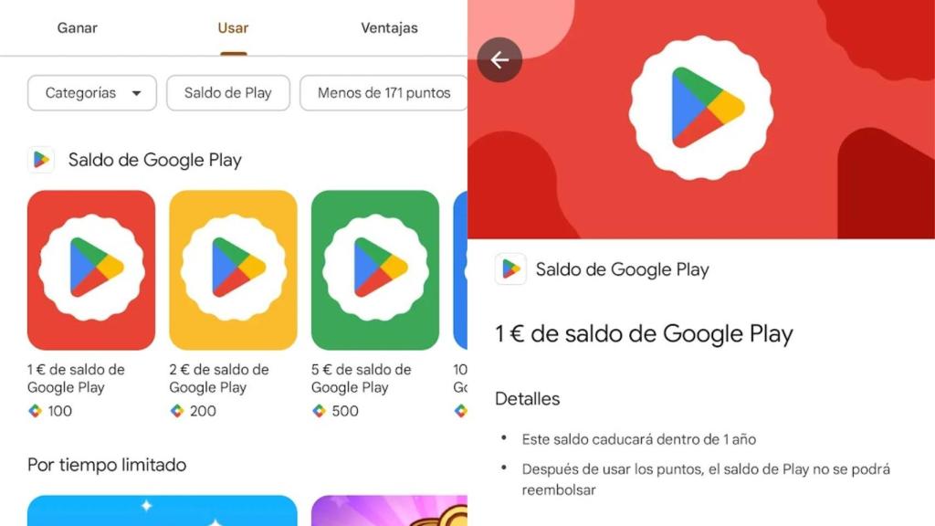 Google Play balance