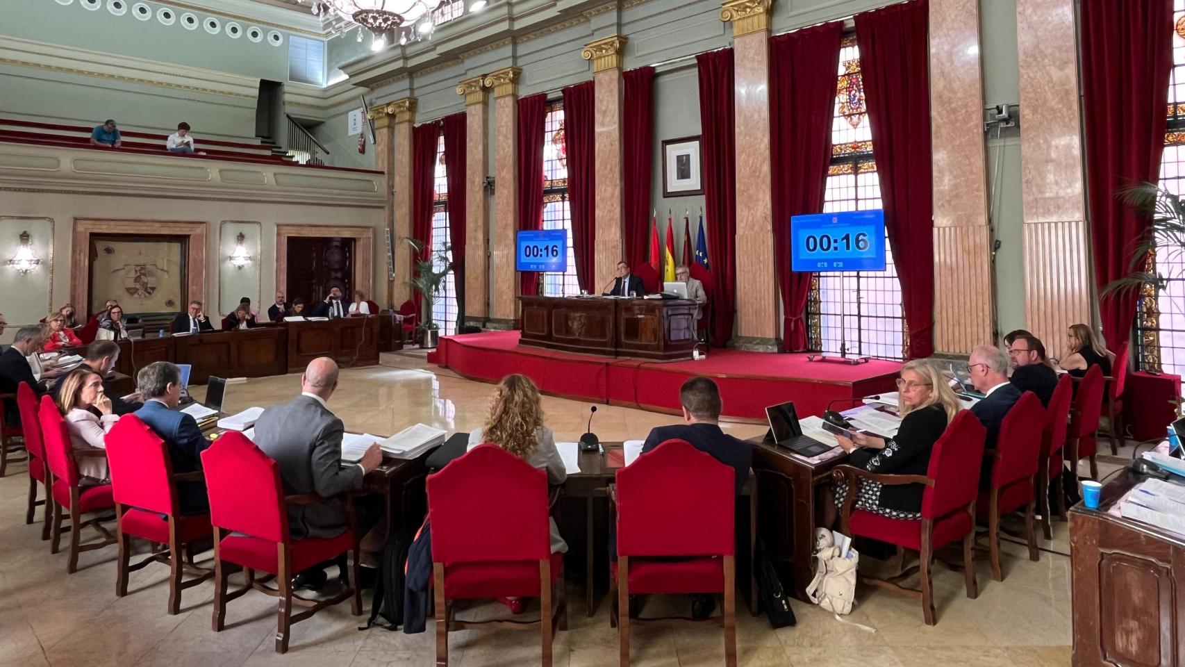 El Ayuntamiento de Murcia aprueba una moción para pedir al Gobierno que no recorte el trasvase Tajo-Segura