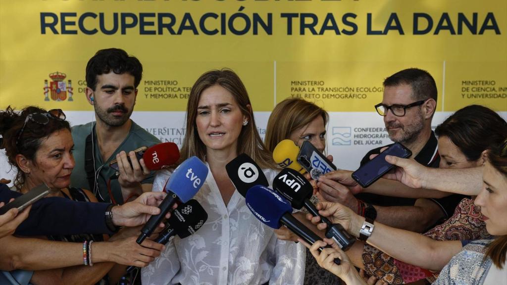 La vicepresidenta tercera y ministra de Transición Ecológica, Sara Aagesen, este jueves en Valencia. Rober Solsona / EP