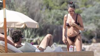 Valentino Rossi y Francesca Sofia en Ibiza.