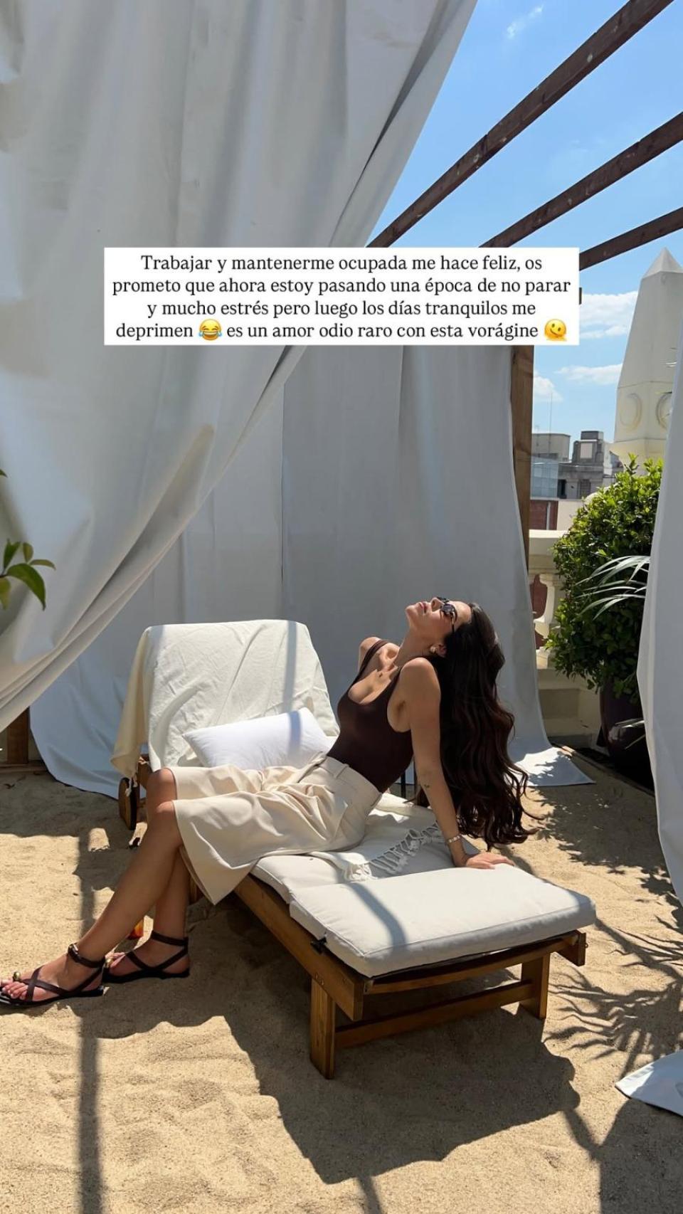 Violeta Mangriñán, en una foto de sus redes sociales.