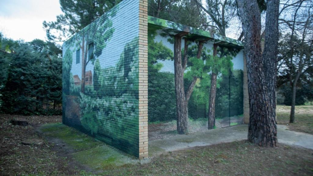 Una de las casetas de Boadilla del Monte ya intervenida.