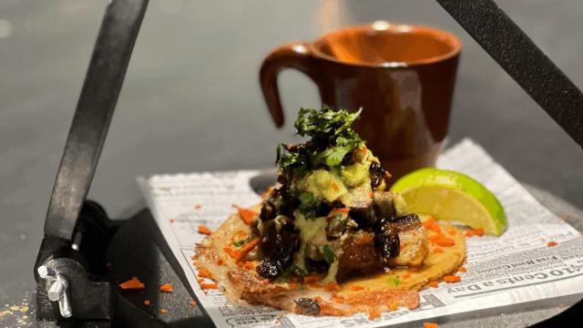 El taco participante del restaurante La Quinta del Monje