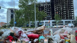Edificio incendiado de Campanar, en una imagen de archivo. EP