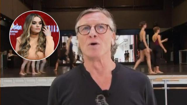 Nacho Duato y Melody, en un fotomontaje