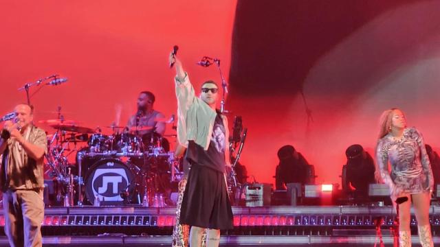 Justin Timberlake, durante su concierto en el Iconica Santalucia Sevilla Fest.